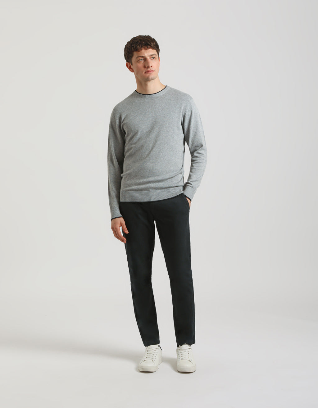 Maglia doppio collo basic