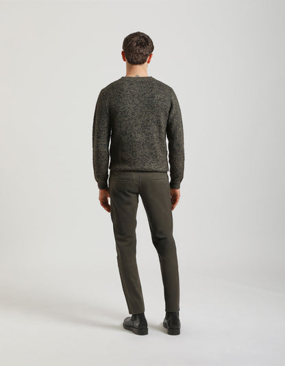 Pantaloni chino in cotone strutturato