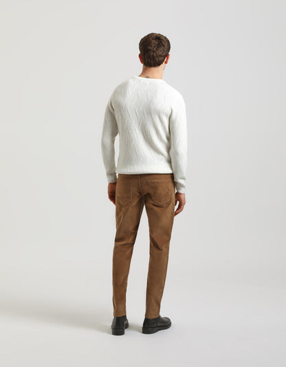 Pantaloni cinque tasche di velluto