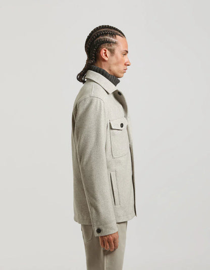 Giacca camicia con bottoni