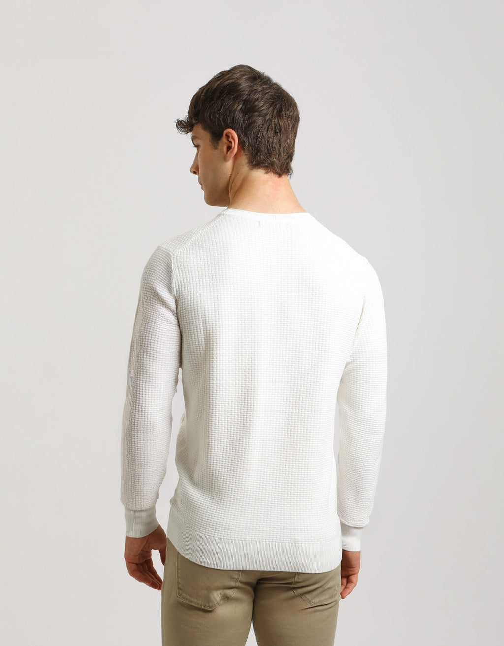 Maglia girocollo strutturata