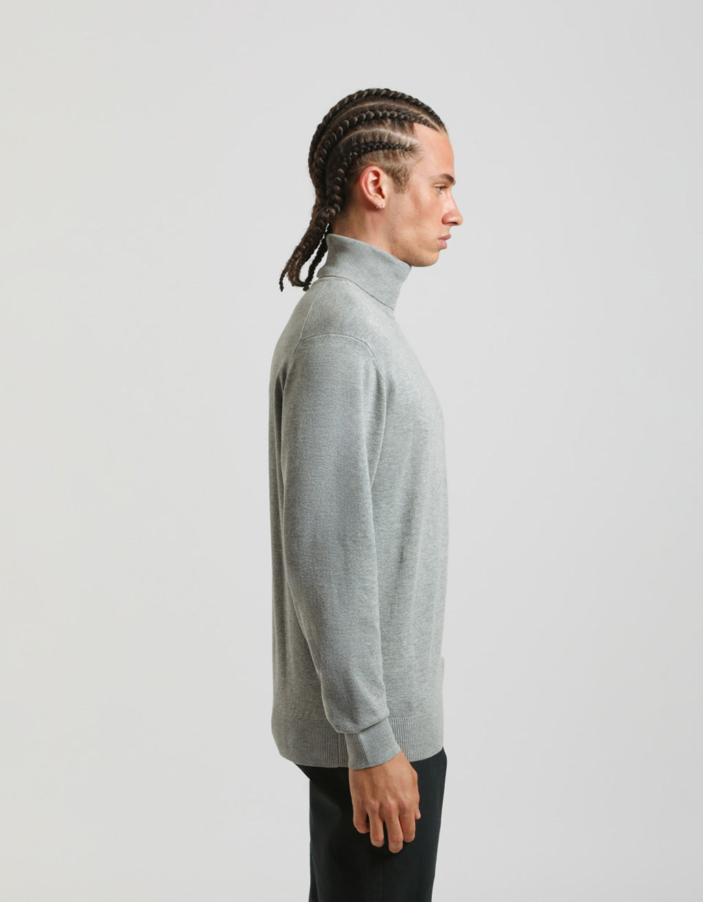 Maglia collo alto in misto viscosa