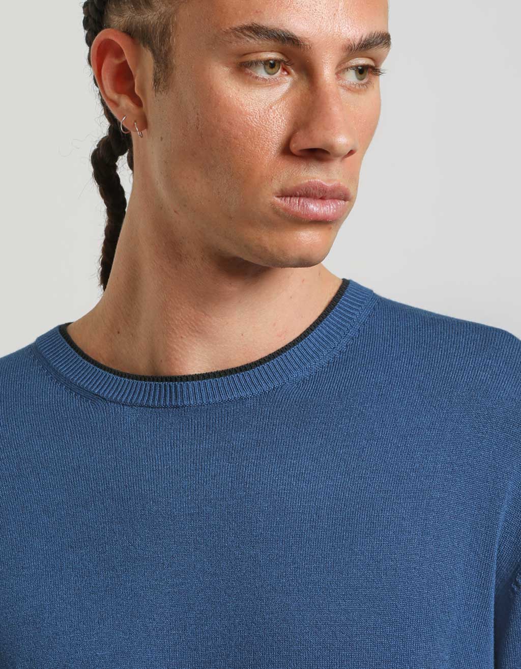Maglia doppio collo basic