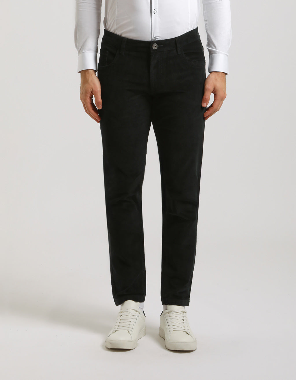 Pantaloni cinque tasche di velluto