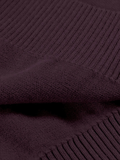 Maglione Girocollo In Maglia Tinta Unita