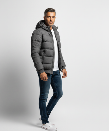 Giacca Casual Con Cappuccio